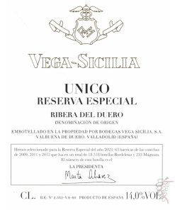 VEGA SICILIA RESERVA ESPECIAL MAGNUM VTA 2023 150cl